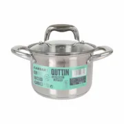 Panela com Tampa de Vidro Quttin Caesar Aço ø 16 x 11,5 cm (6 Unidades) A Preço de Revenda - nacloset 2