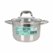 Panela com Tampa de Vidro Quttin Caesar Aço ø 20 x 13,5 cm (6 Unidades) A Preço de Revenda - nacloset 2