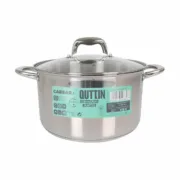 Panela com Tampa de Vidro Quttin Caesar Aço ø 26 x 15,5 cm (2 Unidades) A Preço de Revenda - nacloset 2