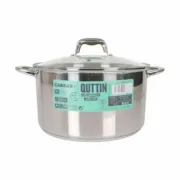 Panela com Tampa de Vidro Quttin Caesar Aço ø 30 x 17,5 cm (2 Unidades) A Preço de Revenda - nacloset 2