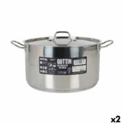 Caçarola com Tampa Quttin Hotel Aço ø 32 x 18 cm (2 Unidades) A Preço de Revenda - nacloset