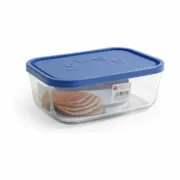 Lancheira Borgonovo Azul Retangular 1,3 L 19 x 13,5 x 7,2 cm (12 Unidades) A Preço de Revenda - nacloset 2