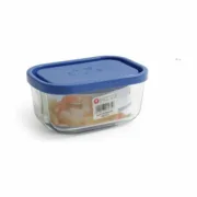 Lancheira Borgonovo Azul Retangular 400 ml 13,5 x 9,5 x 6,5 cm (12 Unidades) A Preço de Revenda - nacloset 2