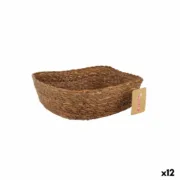 Cesta Multiusos Privilege   vime Quadrado 22 x 22 x 8 cm (12 Unidades) A Preço de Revenda - nacloset