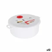 Lancheira com Tampa para o Micro-Ondas Dem 3 L 28 x 23 x 10 cm (12 Unidades) A Preço de Revenda - nacloset