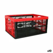 Caixa Dobrável com Alças Tontarelli Voilà Vermelho 47,5 x 35 x 23,6 cm (10 Unidades) A Preço de Revenda - nacloset