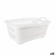 Cesto de Roupa Suja Tontarelli Cover line Com pegas Plástico Branco 62,5 x 44,5 x 27,5 cm (12 Unidades) A Preço de Revenda - nacloset