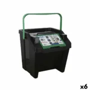 Caixote de Lixo para Reciclagem Tontarelli Moda Empilhável 28 L Verde (6 Unidades) A Preço de Revenda - nacloset