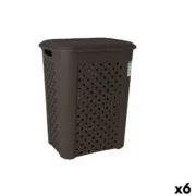 Cesto de Roupa Suja Tontarelli Arianna Wengue Plástico 43,5 x 33,5 x 55 cm (6 Unidades) A Preço de Revenda - nacloset