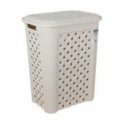 Cesto da Roupa Tontarelli Arianna Com tampa Bege 37,5 x 27,5 x 47 cm (6 Unidades) A Preço de Revenda - nacloset 2