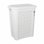Cesto da Roupa Tontarelli Arianna Com tampa Branco 37,5 x 27,5 x 47 cm (6 Unidades) A Preço de Revenda - nacloset 2