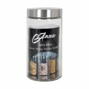 Frasco Anna 1,7 L Vidro Aço 11 x 11 x 22 cm (12 Unidades) A Preço de Revenda - nacloset 2