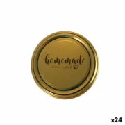 Conjunto de tampas Sarkap Homemade Dourado 6 Peças 8,5 x 0,8 cm (24 Unidades) A Preço de Revenda - nacloset