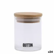 Frasco de Vidro Transparente Quttin    6,5 x 9 cm Silicone 200 ml (24 Unidades) A Preço de Revenda - nacloset