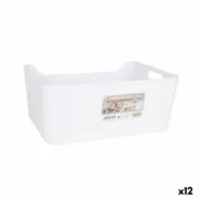 Cesta Multiusos Dem Branco 33 x 24 x 14,5 cm (12 Unidades) A Preço de Revenda - nacloset