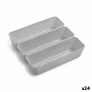 Conjunto de Cestas Dem Multiusos Plástico (3 Peças) (24 Unidades) A Preço de Revenda - nacloset