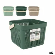 Cesta Multiusos Confortime Plástico 12 L 27 x 27 x 21 cm (12 Unidades) A Preço de Revenda - nacloset