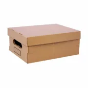 Caixa de Armazenagem com Tampa Confortime Cartão 36,5 x 28,5 x 16,5 cm (6 Unidades) A Preço de Revenda - nacloset 2