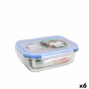 Lancheira Hermética Quttin Retangular 600 ml 17,5 x 13 x 6 cm (6 Unidades) A Preço de Revenda - nacloset