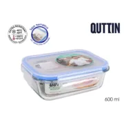 Lancheira Hermética Quttin Retangular 600 ml 17,5 x 13 x 6 cm (6 Unidades) A Preço de Revenda - nacloset 2
