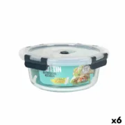 Lancheira Hermética Quttin Redonda 900 ml Ø 18 x 7,5 cm (6 Unidades) A Preço de Revenda - nacloset