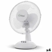 Ventilador de Mesa Kiwi Branco Ø 27 cm 21W (4 Unidades) A Preço de Revenda - nacloset