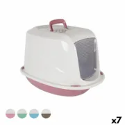 Caixa de Areia para Gatos Georplast Plástico 57 x 39,5 x 38 cm (7 Unidades) Animais de Estimação - nacloset