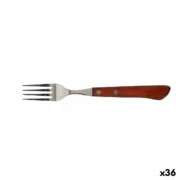 Garfo Quttin Packwood 9,5 cm Castanho Prateado (36 Unidades) Cozinha | Gourmet - nacloset