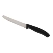 Conjunto de Facas Quttin Preto Prateado 6 Peças 21,2 cm (12 Unidades) Conjuntos de Facas - nacloset 2