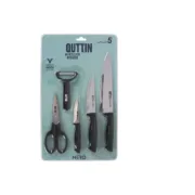 Conjunto de Cozinha Quttin Nero Preto 5 Peças (4 Unidades) A Preço de Revenda - nacloset 2