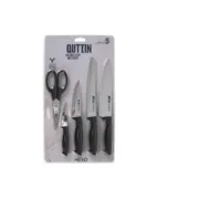 Conjunto de Cozinha Quttin Nero Preto 5 Peças (4 Unidades) A Preço de Revenda - nacloset 2