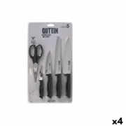 Conjunto de Cozinha Quttin Nero Preto 5 Peças (4 Unidades) A Preço de Revenda - nacloset
