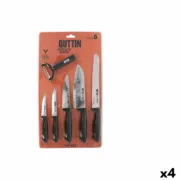 Conjunto de Cozinha Quttin Nero Preto 6 Peças (4 Unidades) A Preço de Revenda - nacloset