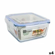 Lancheira Hermética Quttin   Quadrado 2,2 L (4 Unidades) A Preço de Revenda - nacloset