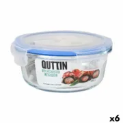 Lancheira Hermética Quttin Redonda 650 ml ø 15,5 x 7,1 cm (6 Unidades) A Preço de Revenda - nacloset