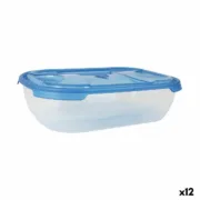 Conjunto de Lancheiras Tontarelli Nuvola 1,15 L Azul Retangular 3 Peças (12 Unidades) A Preço de Revenda - nacloset