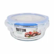 Lancheira Redonda com Tampa Quttin Transparente 400 ml Ø 13,5 x 6 cm (12 Unidades) A Preço de Revenda - nacloset 2