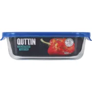 Lancheira Hermética Quttin Azul Transparente Retangular 600 ml (6 Unidades) A Preço de Revenda - nacloset 2