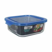 Lancheira Quadrada com Tampa Quttin Azul 1,1 L (6 Unidades) A Preço de Revenda - nacloset 2