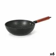 Frigideira Wok Quttin Doha Alumínio Forjado 47 x 24 x 8 cm (6 Unidades) Cozinha | Gourmet - nacloset