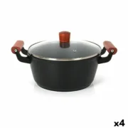 Caçarola com Tampa de Vidro Quttin Doha 39 x 28 x 15 cm (4 Unidades) A Preço de Revenda - nacloset
