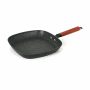 Frigideira Assadora com Riscas Quttin Doha Alumínio Forjado 39 x 28 x 15 cm (6 Unidades) Cozinha | Gourmet - nacloset 2