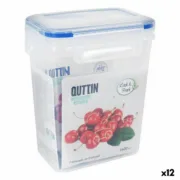 Lancheira Hermética Quttin 1,6 L Retangular 15 x 10 x 18 cm (12 Unidades) A Preço de Revenda - nacloset