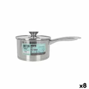 Tacho com Tampa Quttin Hermes 2,2 L Aço (8 Unidades) A Preço de Revenda - nacloset