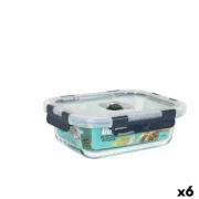 Lancheira Hermética Quttin Retangular 600 ml (6 Unidades) A Preço de Revenda - nacloset