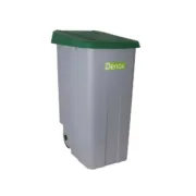 Caixote do Lixo com Rodas Denox 110 L Verde 58 x 41 x 89 cm (2 Unidades) A Preço de Revenda - nacloset 2