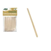 Conjunto de removedores de café Algon Madeira 100 Peças 110 x 1 x 5 mm (24 Unidades) A Preço de Revenda - nacloset 2