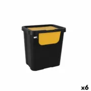 Caixote de Lixo para Reciclagem Tontarelli Moda double Amarelo (6 Unidades) 24 L A Preço de Revenda - nacloset