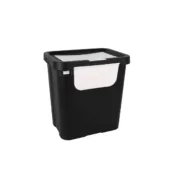 Caixote de Lixo para Reciclagem Tontarelli Moda double Branco (6 Unidades) 24 L A Preço de Revenda - nacloset 2