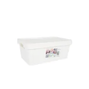 Caixa de Armazenagem com Tampa Tontarelli Maya Branco 4,2 L 28 x 18 x 11,2 cm (12 Unidades) A Preço de Revenda - nacloset 2